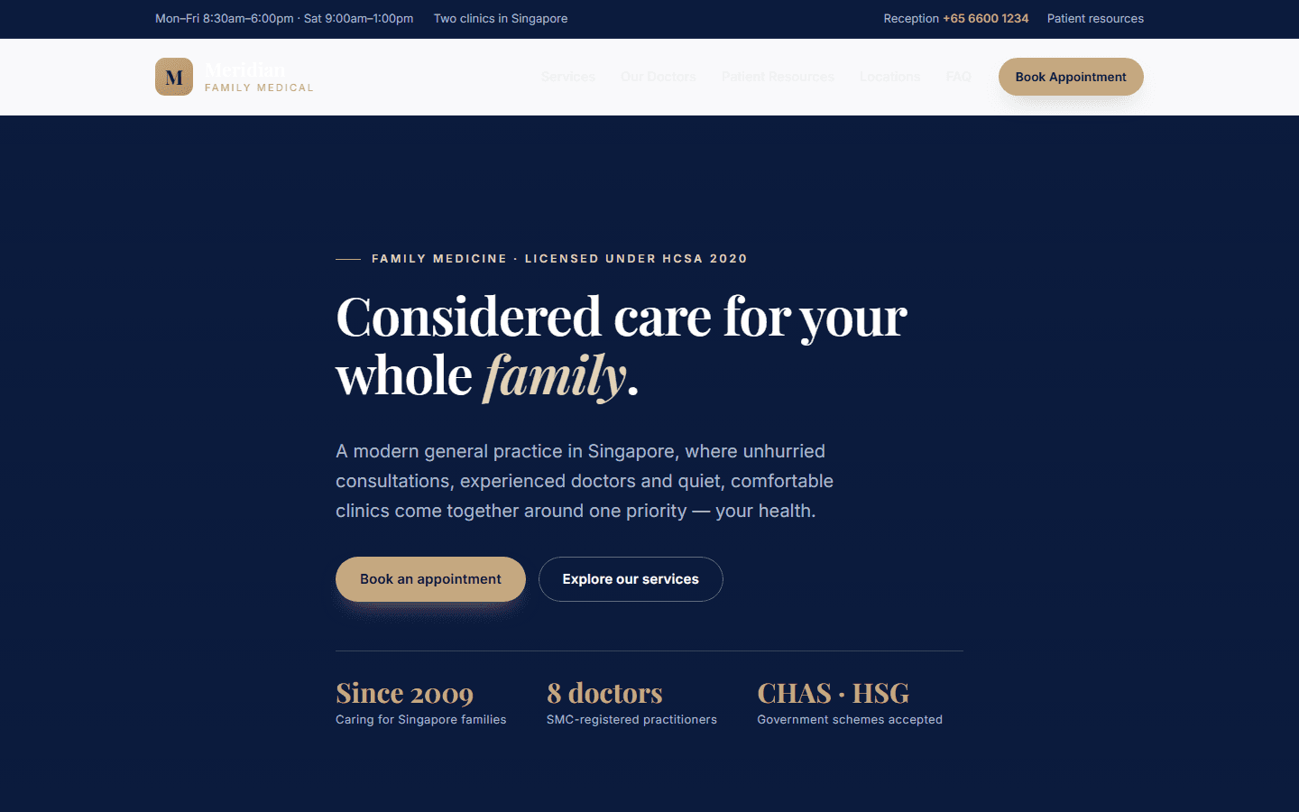 Medical Clinic template preview